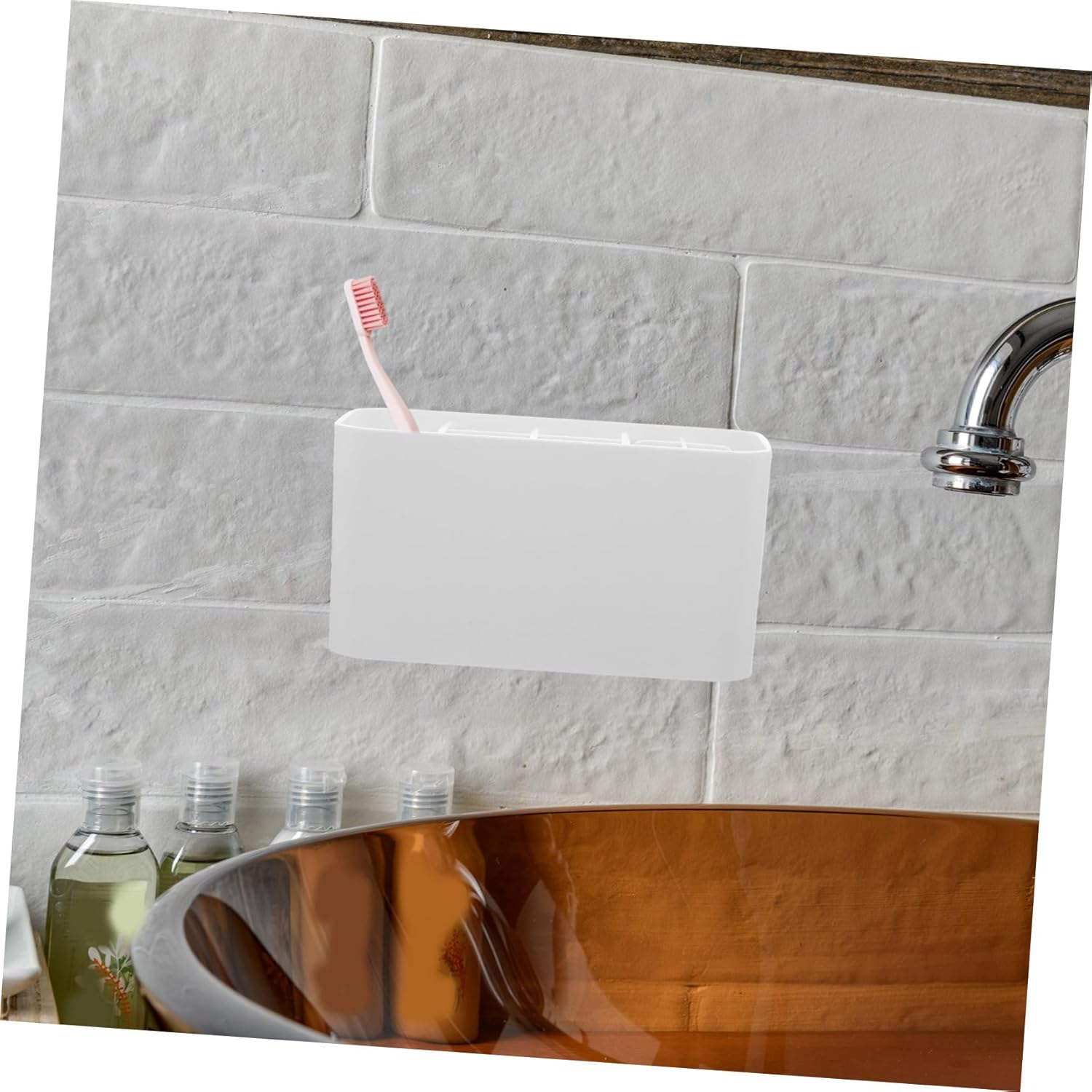 Strong Multi-Design Detachable Toothbrush Organizer for Storage Easy Maintain