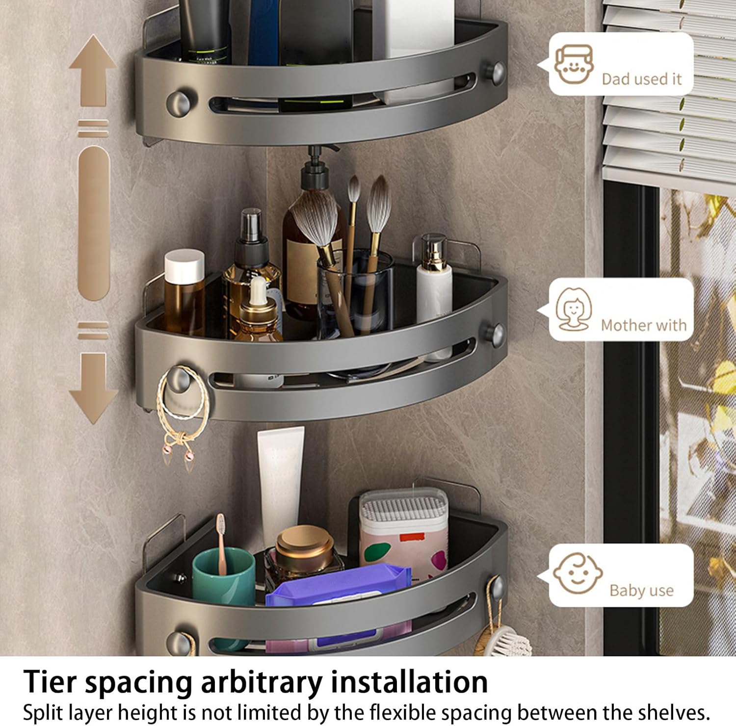 generic shower corner shelf