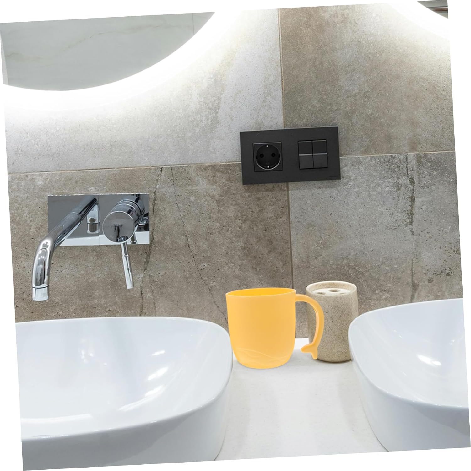 Exclusive 2Pack Dolphin Tail Handle Bathroom Cups