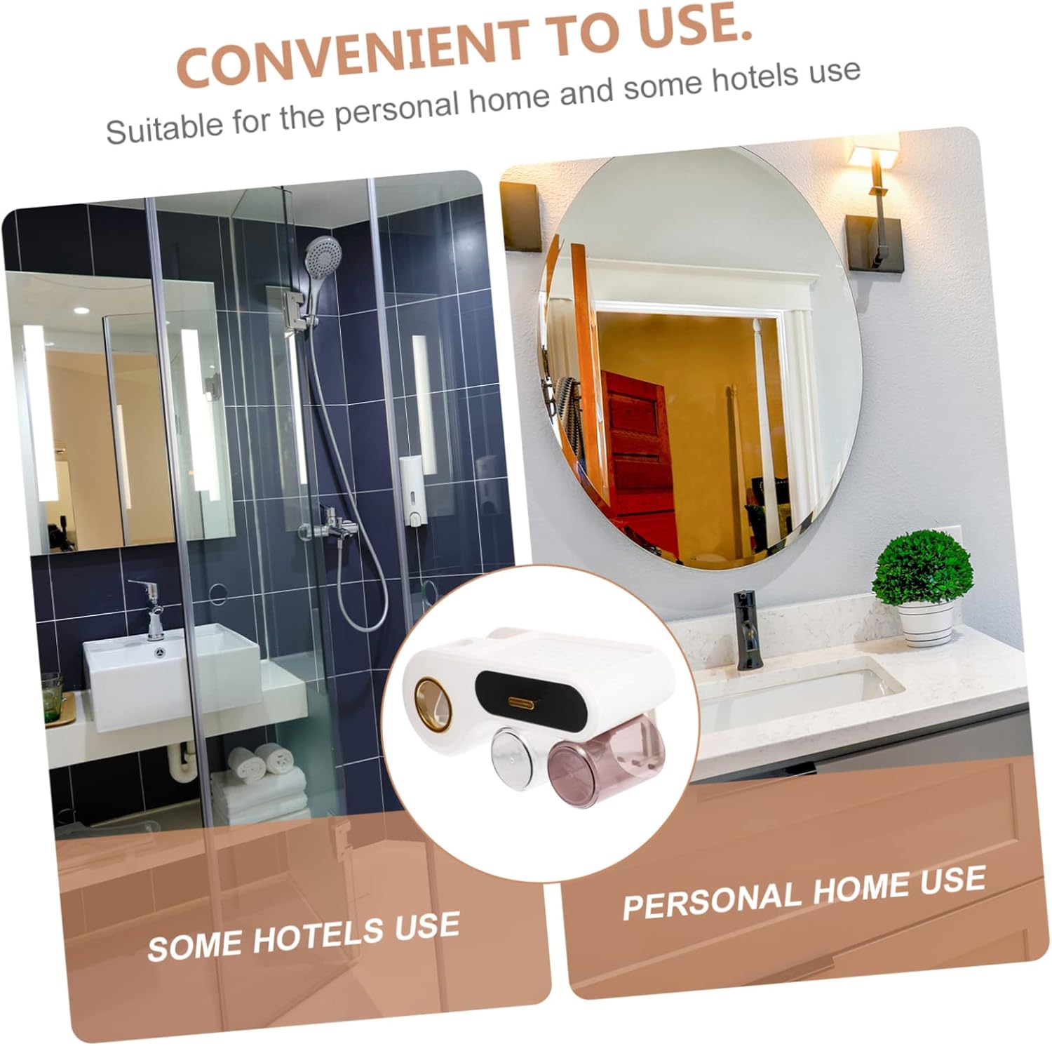 Yardenfun Wall Mounted Bathroom Organizer with Cup Storage