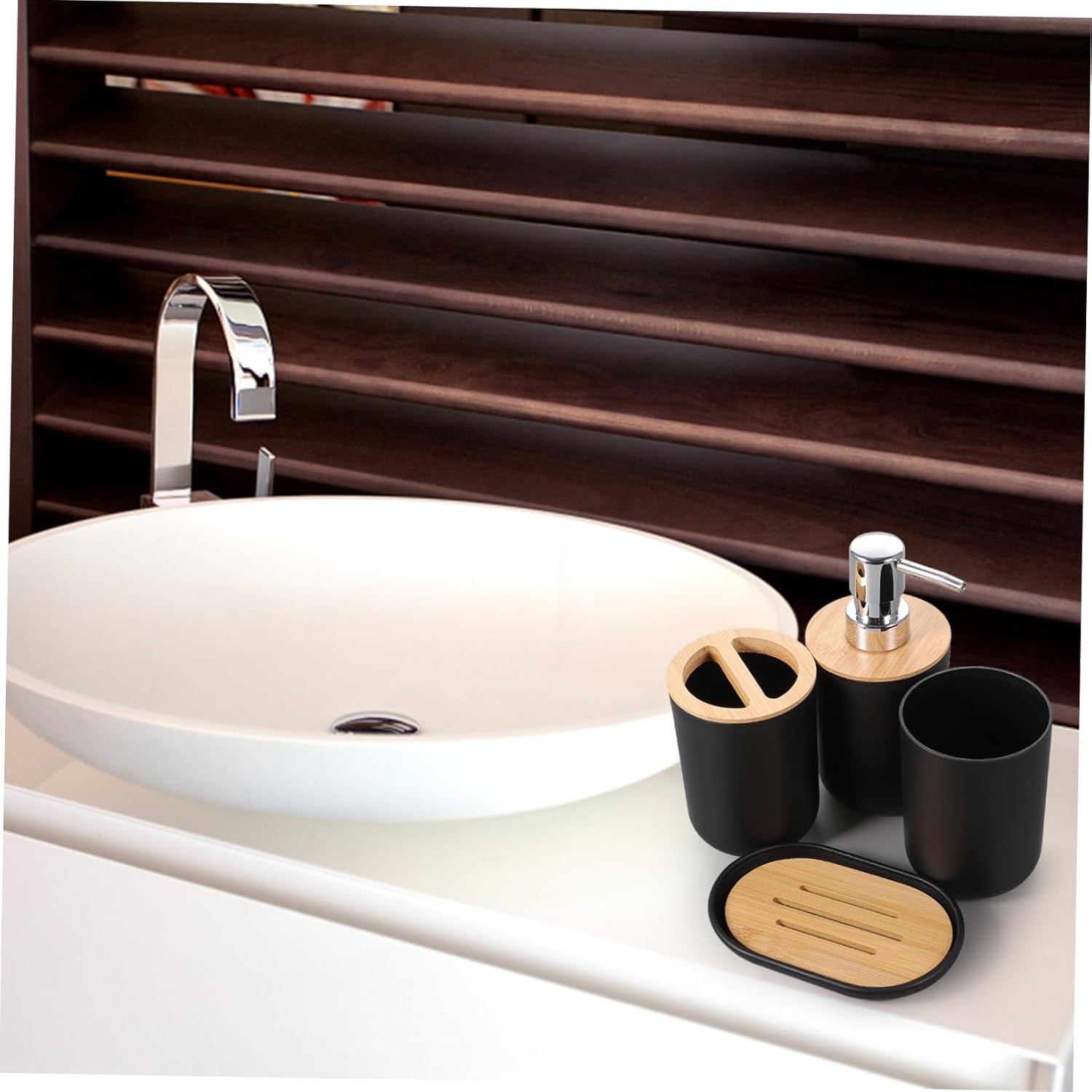 Luxshiny 4-Piece Bathroom Set