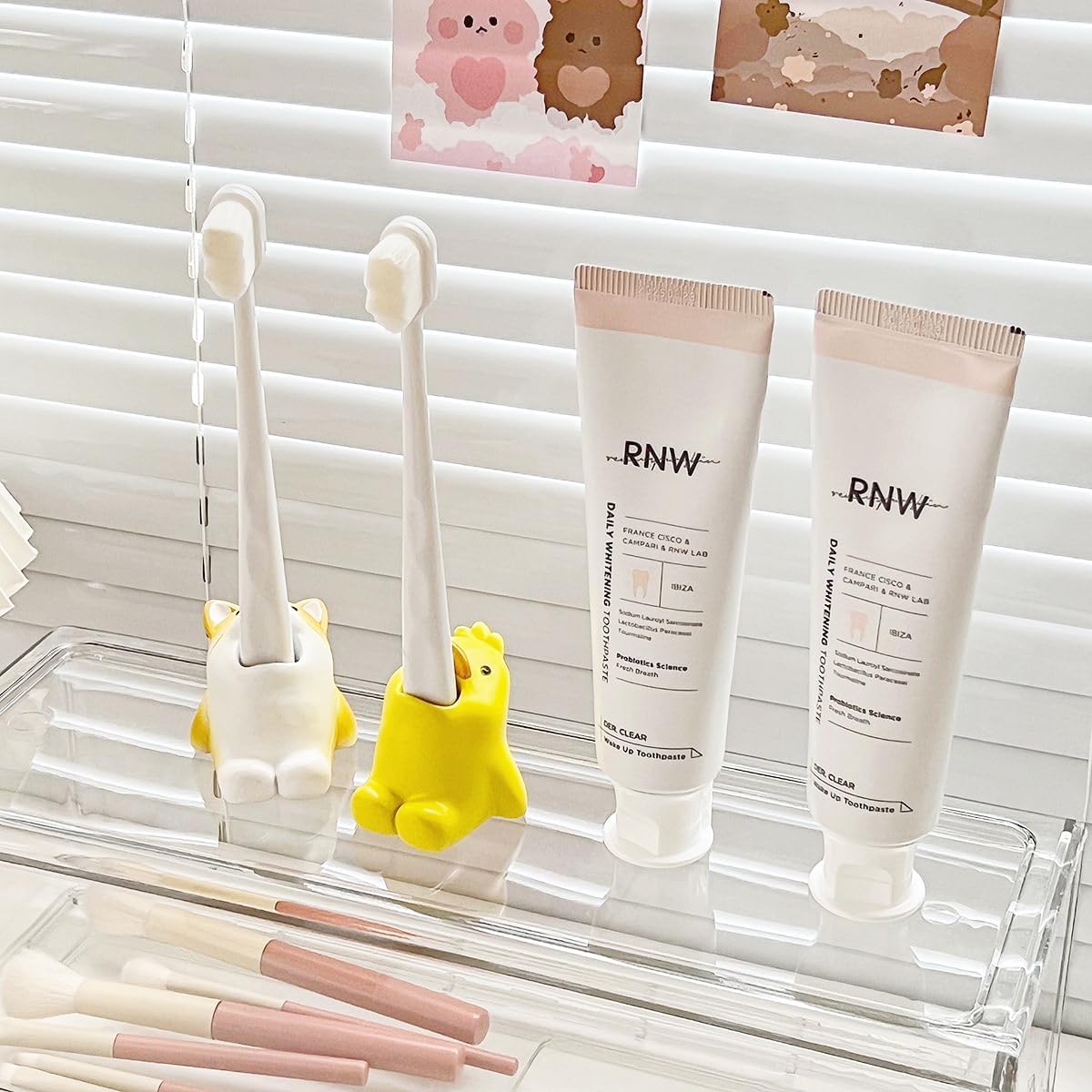 DHDestined Fateful Cartoon Animal Toothbrush Holder Stand