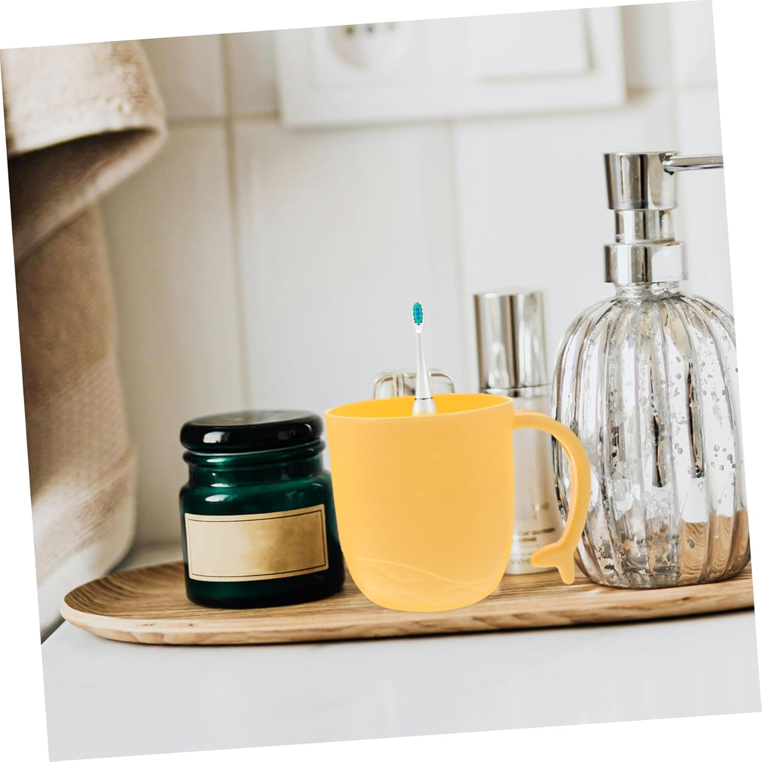 Space-Saving Dental Care Cups