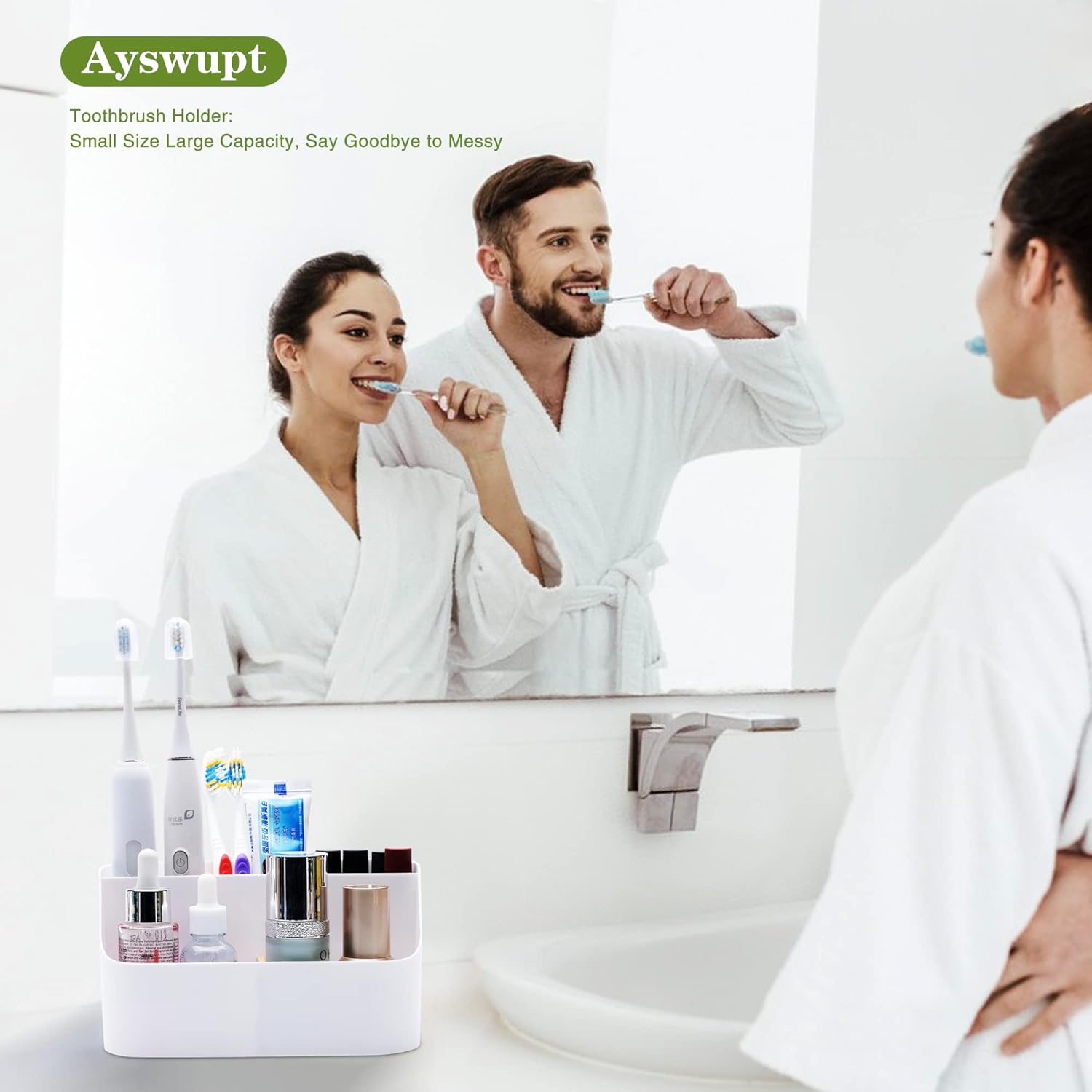 Ayswupt Electric Toothbrush Holder for Bathroom Sink Vanity Office