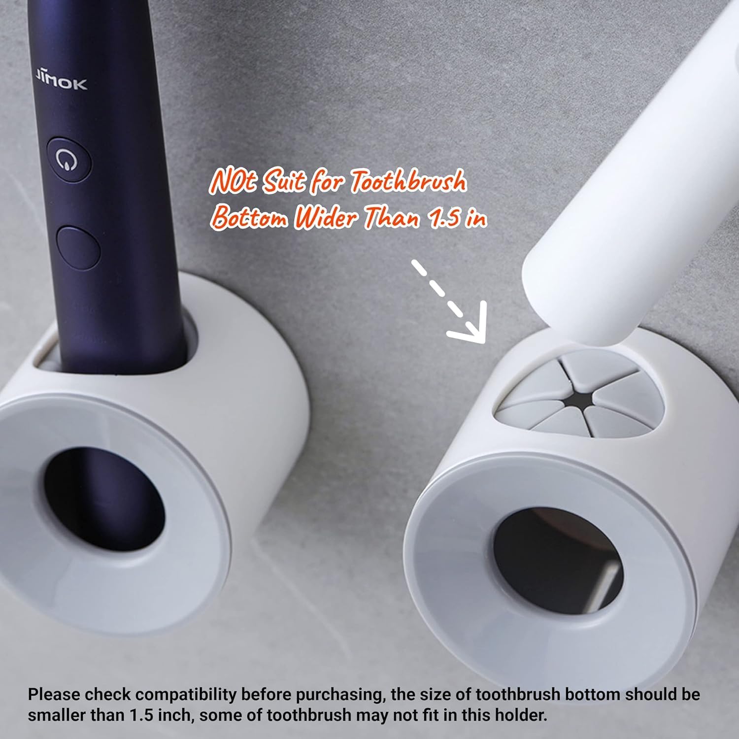 TALTAW Electric Toothbrush Wall Holder Space-Saving Maze for Bathroom