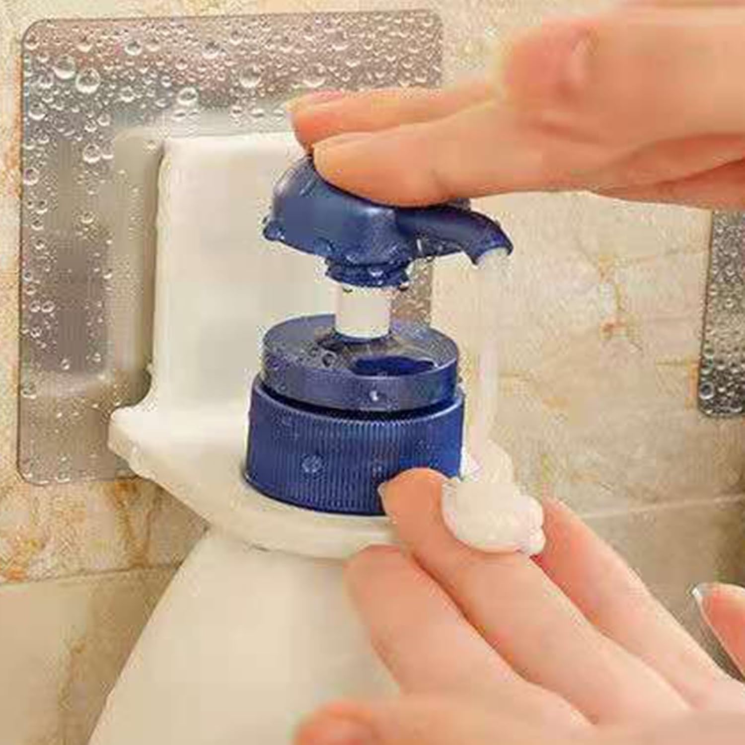 Bathroom Shower Gel Bottle Rack Hook Adhesive Mount