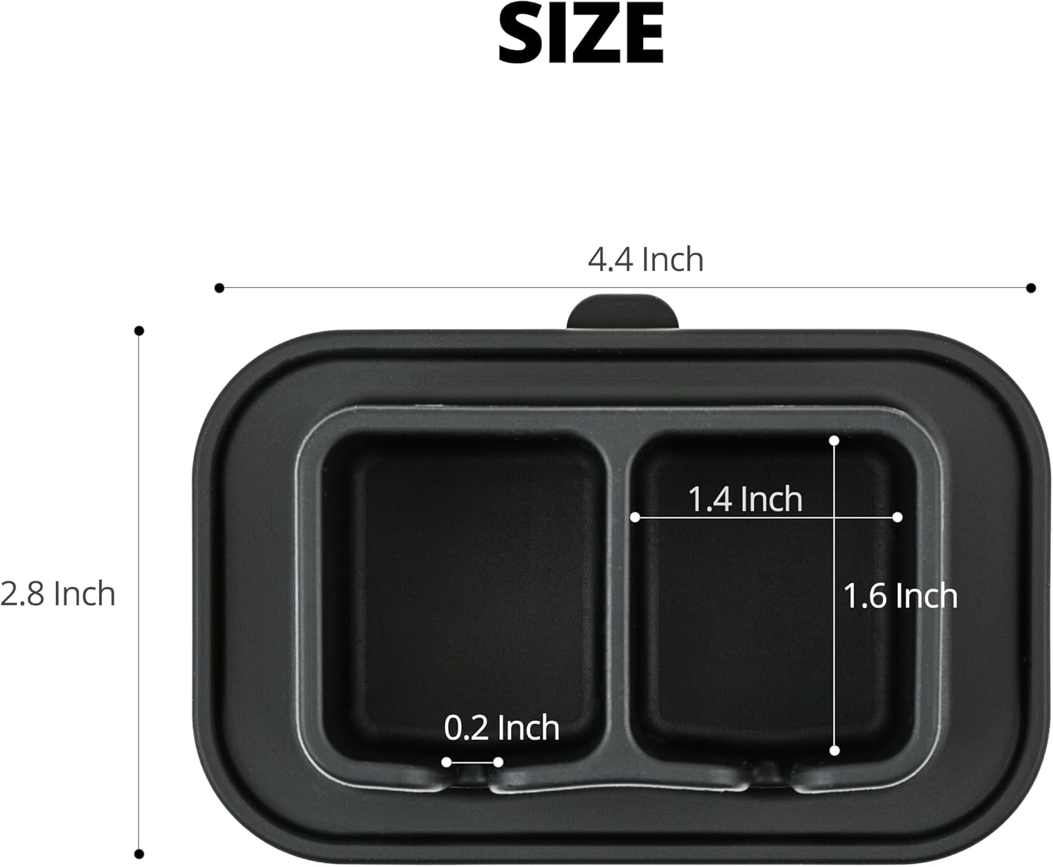 ONUCP Silicone Suction Toothbrush Holder 2-Slot Wall Mounted Bathroom Organizer