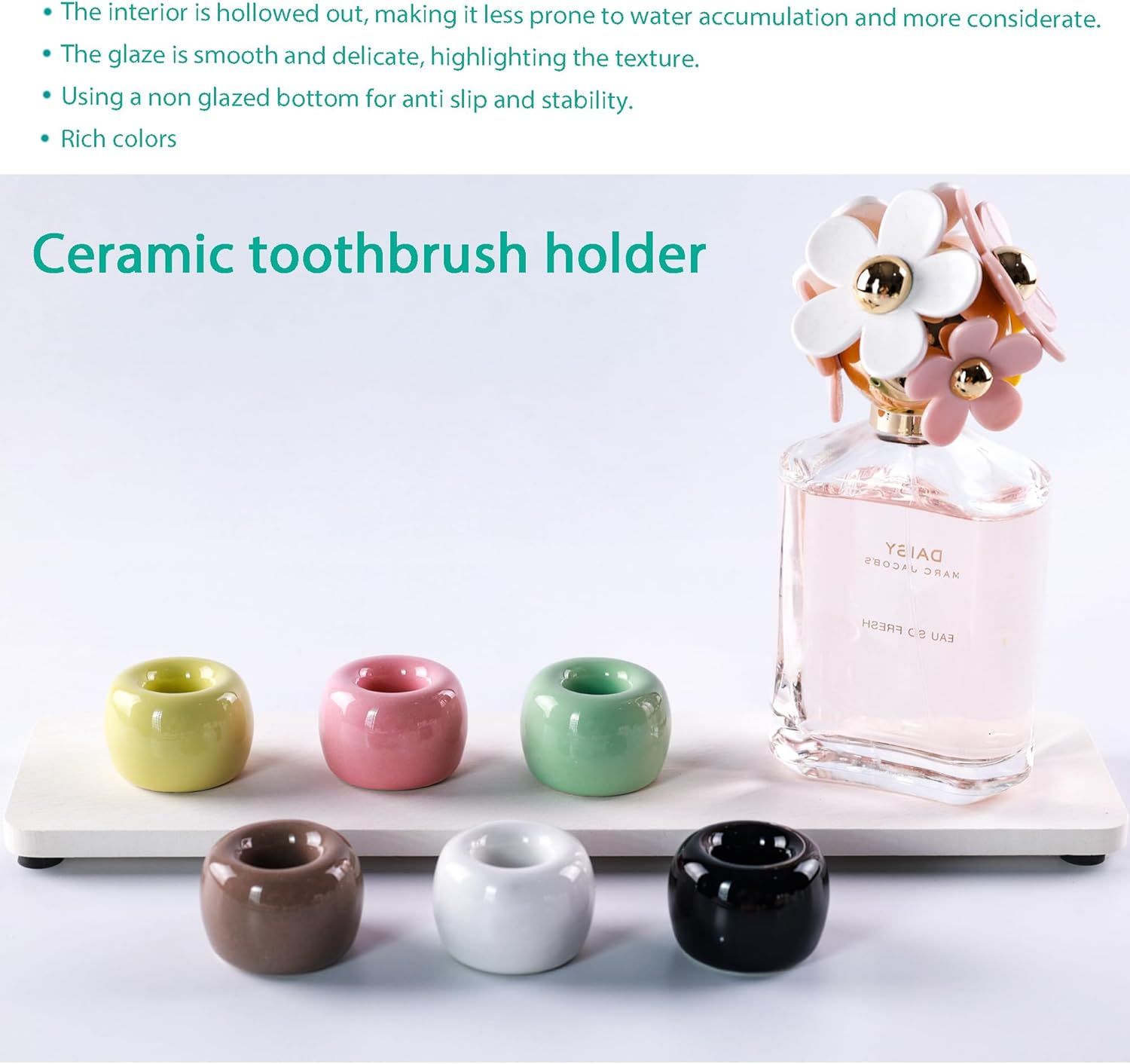 Mini Ceramic Toothbrush Holder Set