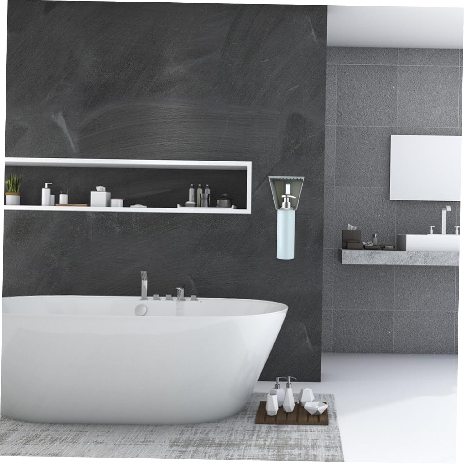 2pcs Wall Mounted Shampoo Hooks for Bathroom Storage