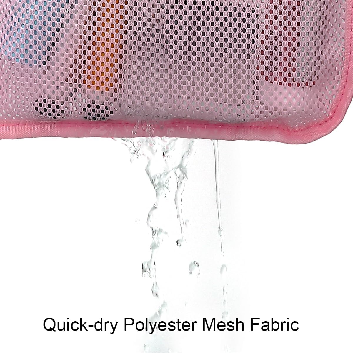 Stylish Portable Mesh Shower Organizer for Travel and Cruises