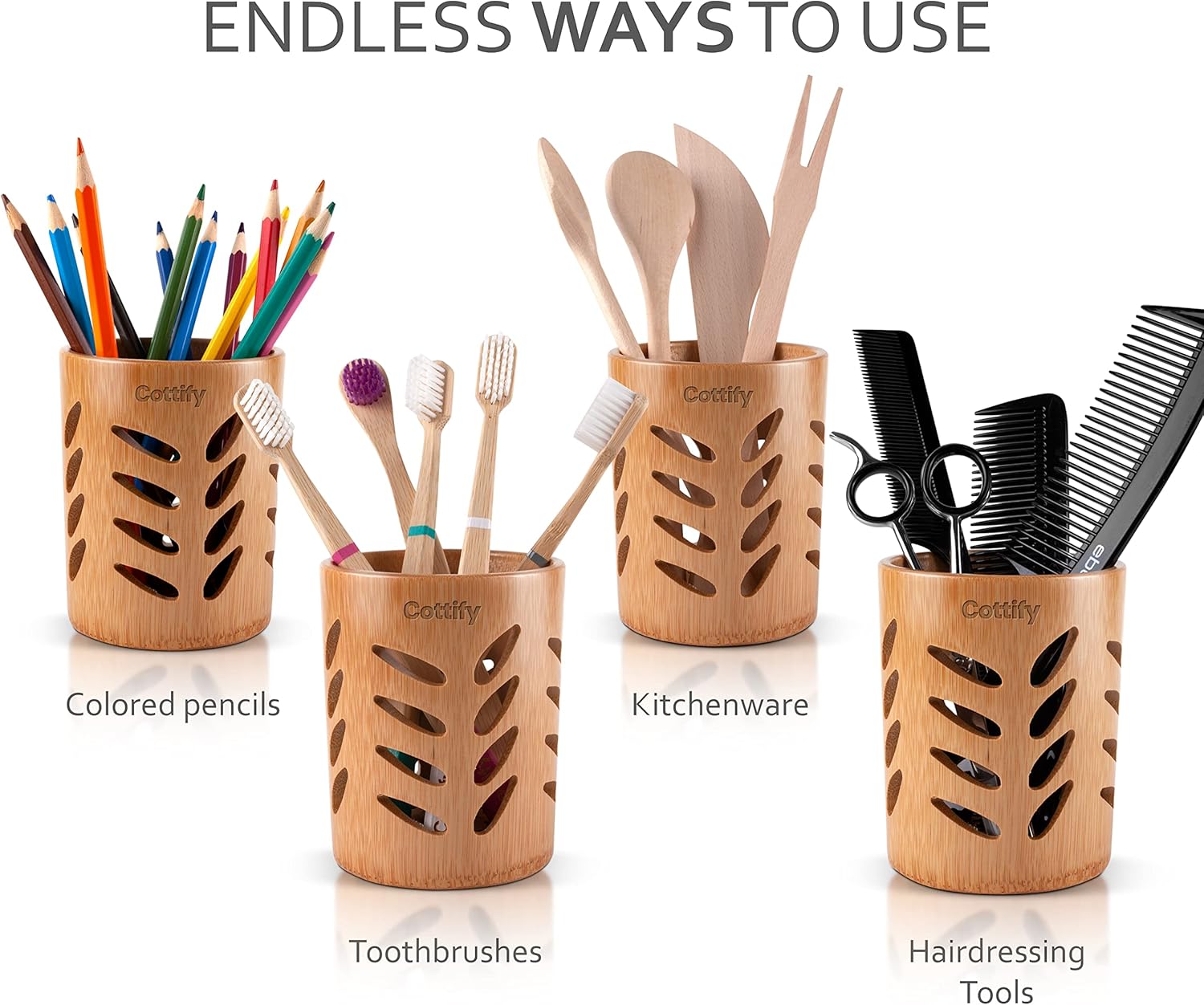 Eco-Friendly Bamboo Toothbrush Holder Set - Taste of Nature
