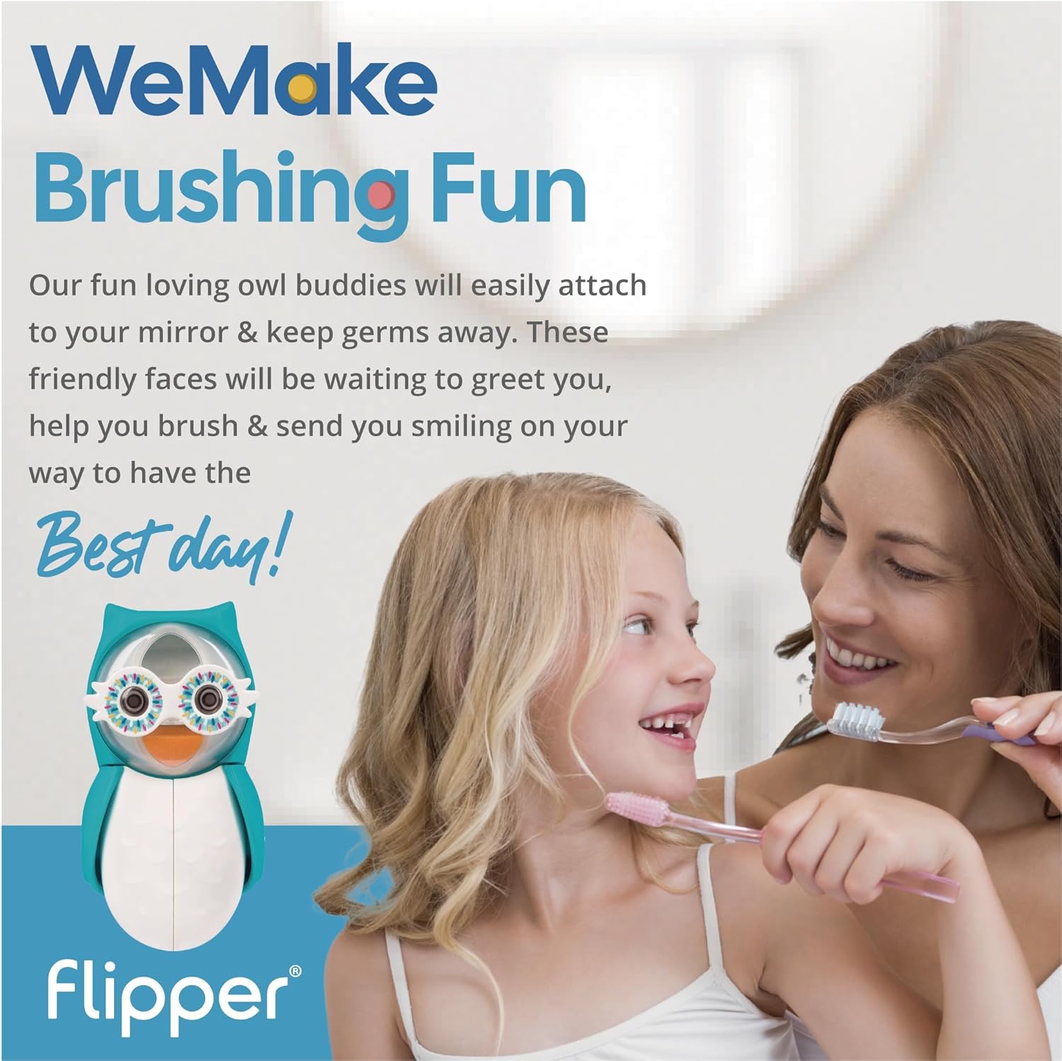 KID-FRIENDLY TOOTHBRUSH HOLDER WITH TIMER BLUE