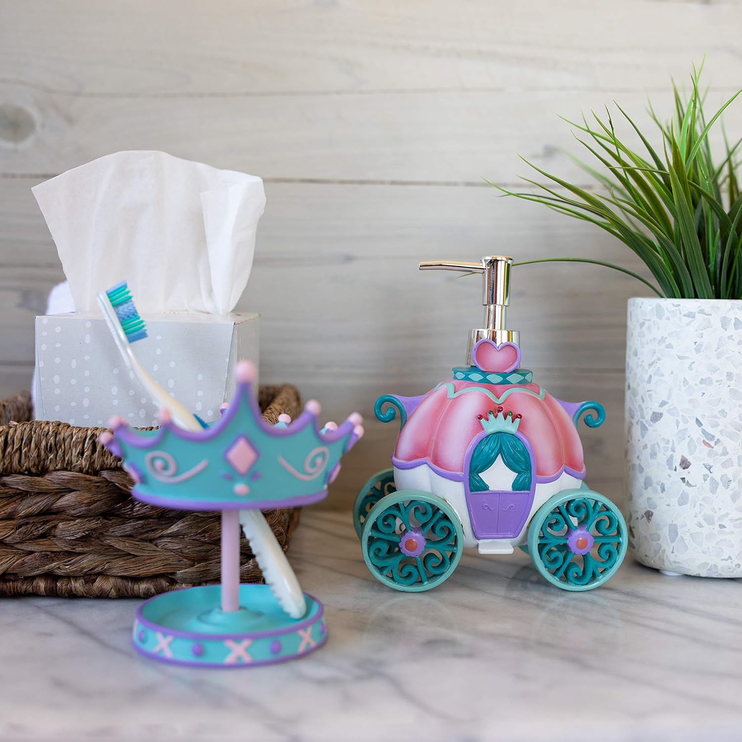 Crown Toothbrush Holder Princess Camryn Multi Color