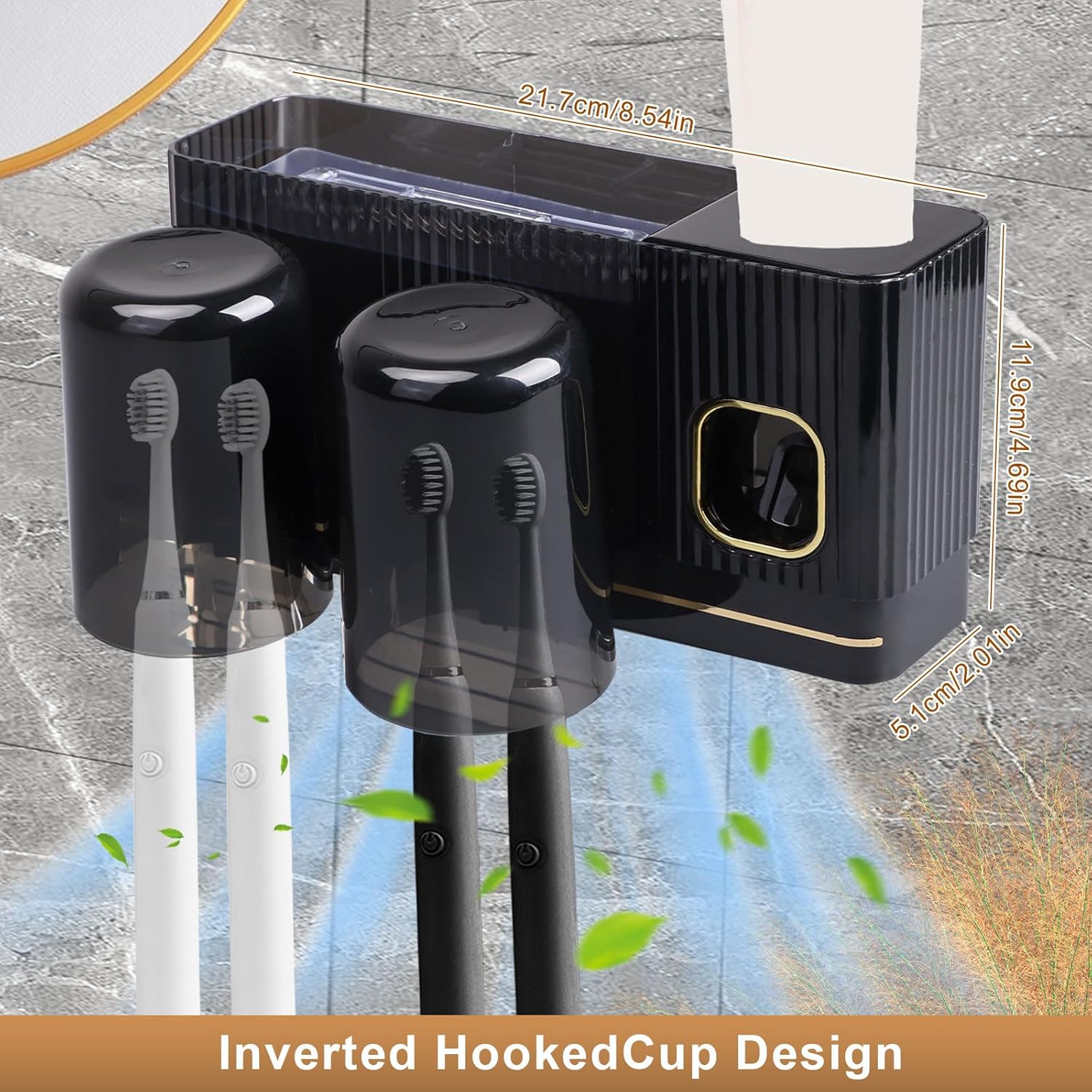 BigKingWall-Mounted Toothbrush Holder Kit