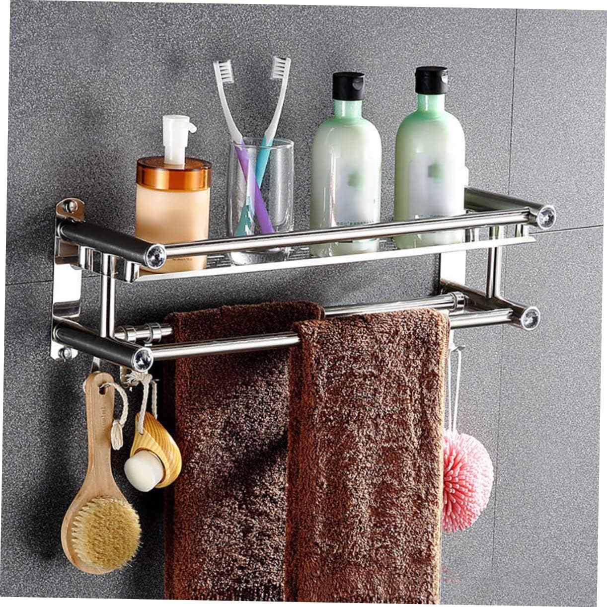 BrightFufu Stainless Steel Bathroom Shower Rack