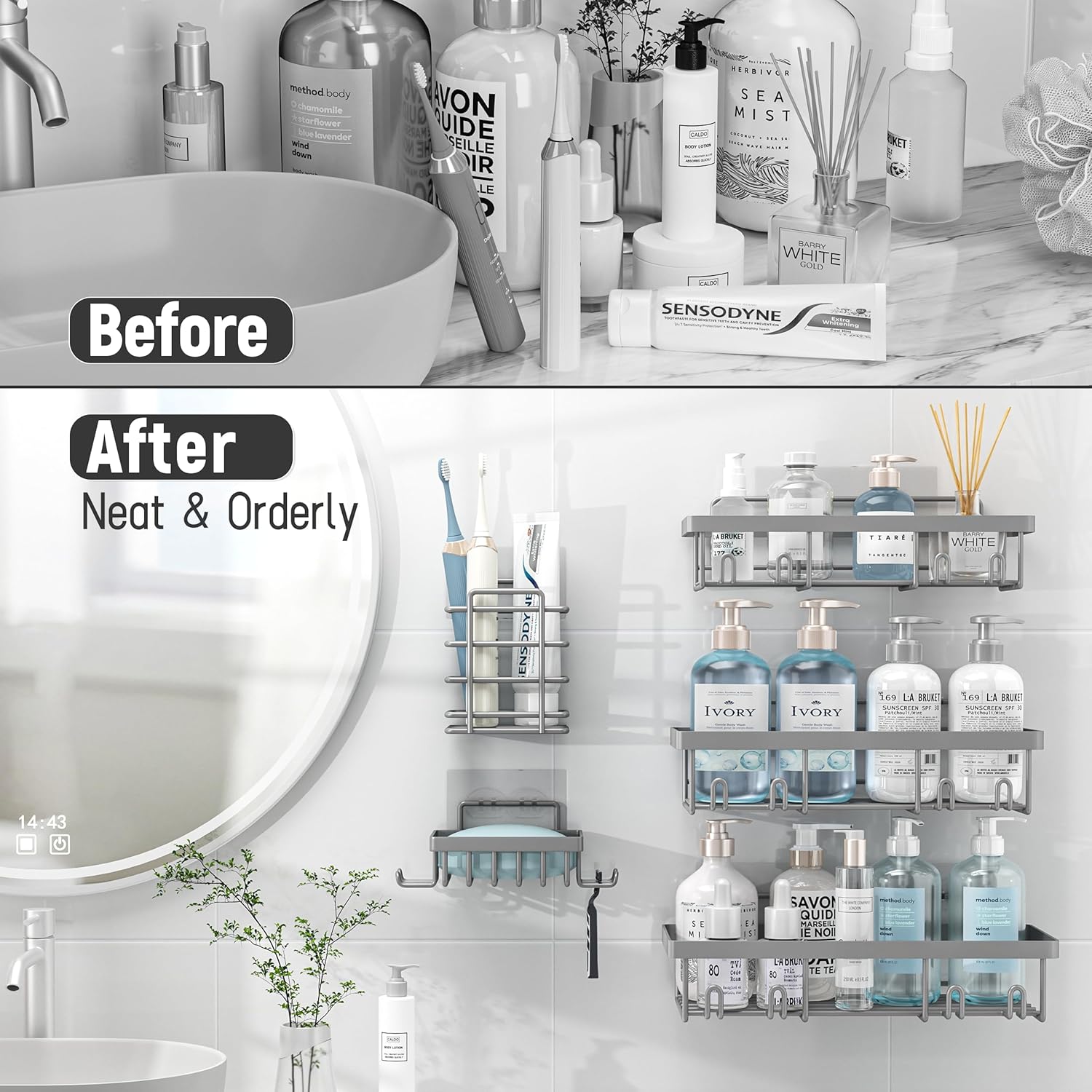 10-Piece Showers Organizer Set