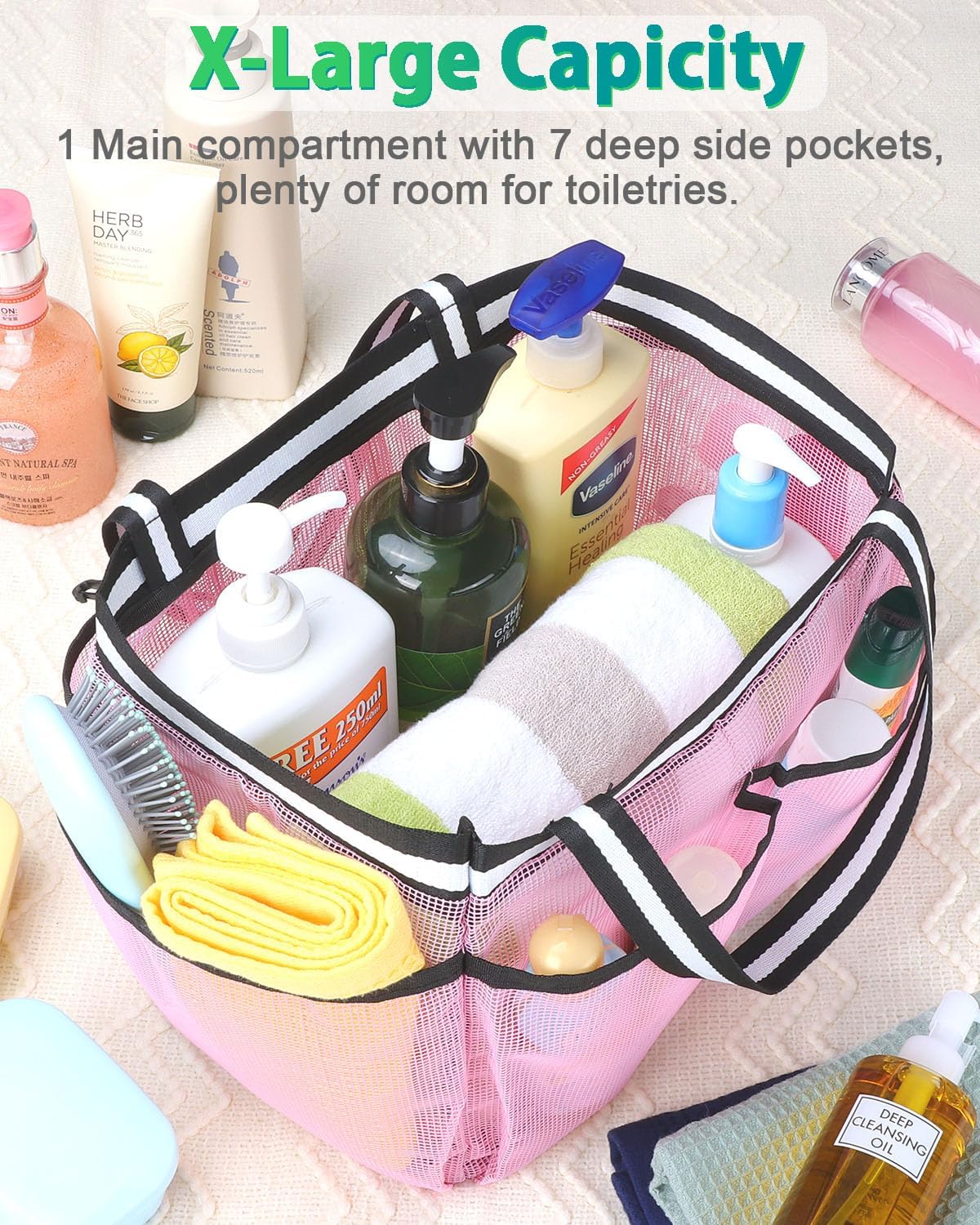XL Mesh Shower Caddy Portable