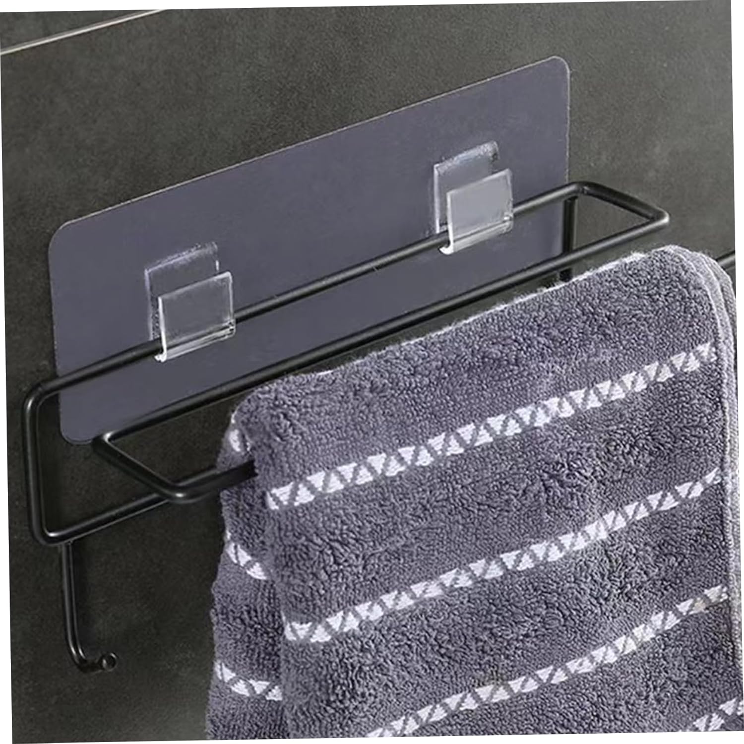 U-Shape Adhesive Shower Caddy with Replacement Stickers for Bathroom Kitchen Space