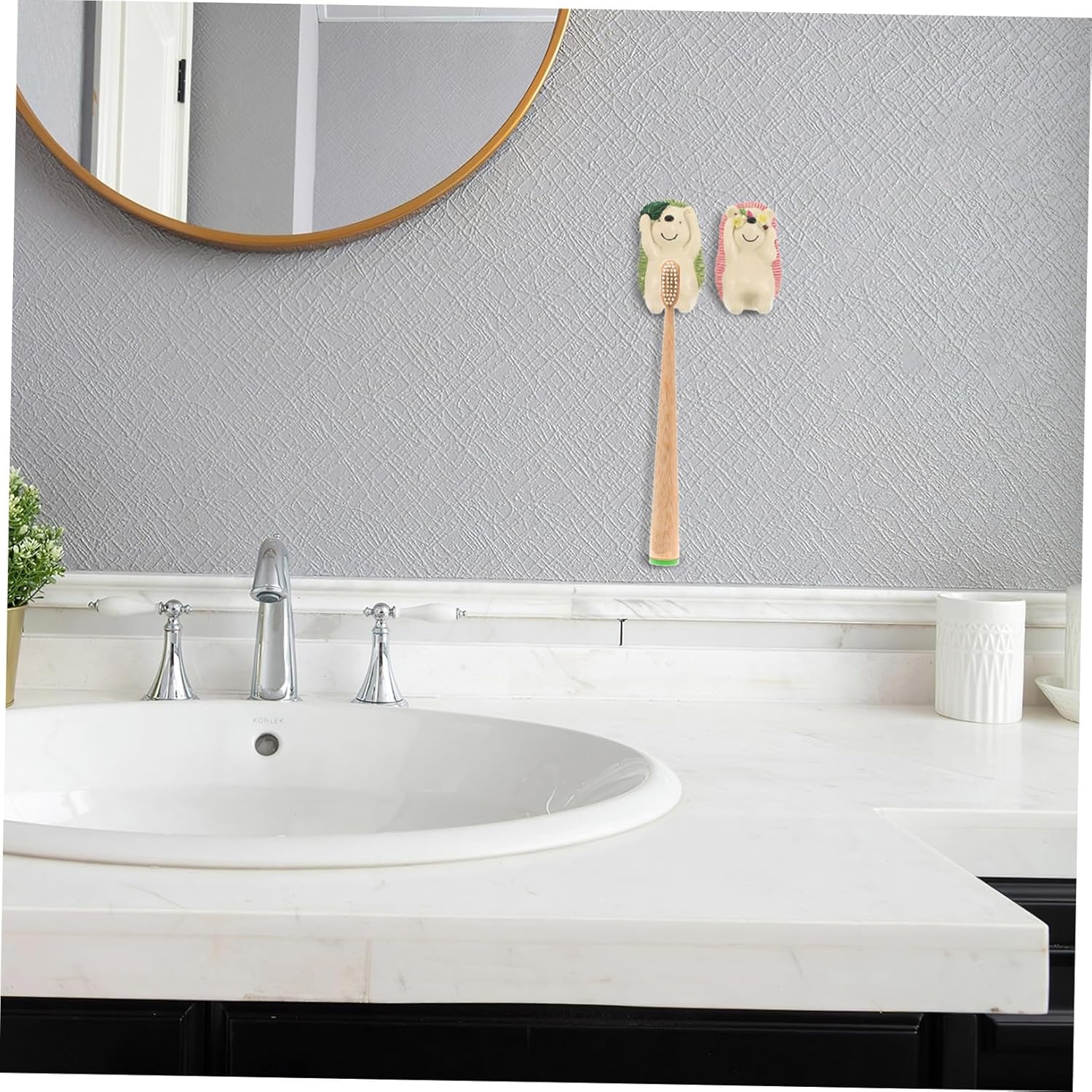 Double Hedgehog Toothbrush set